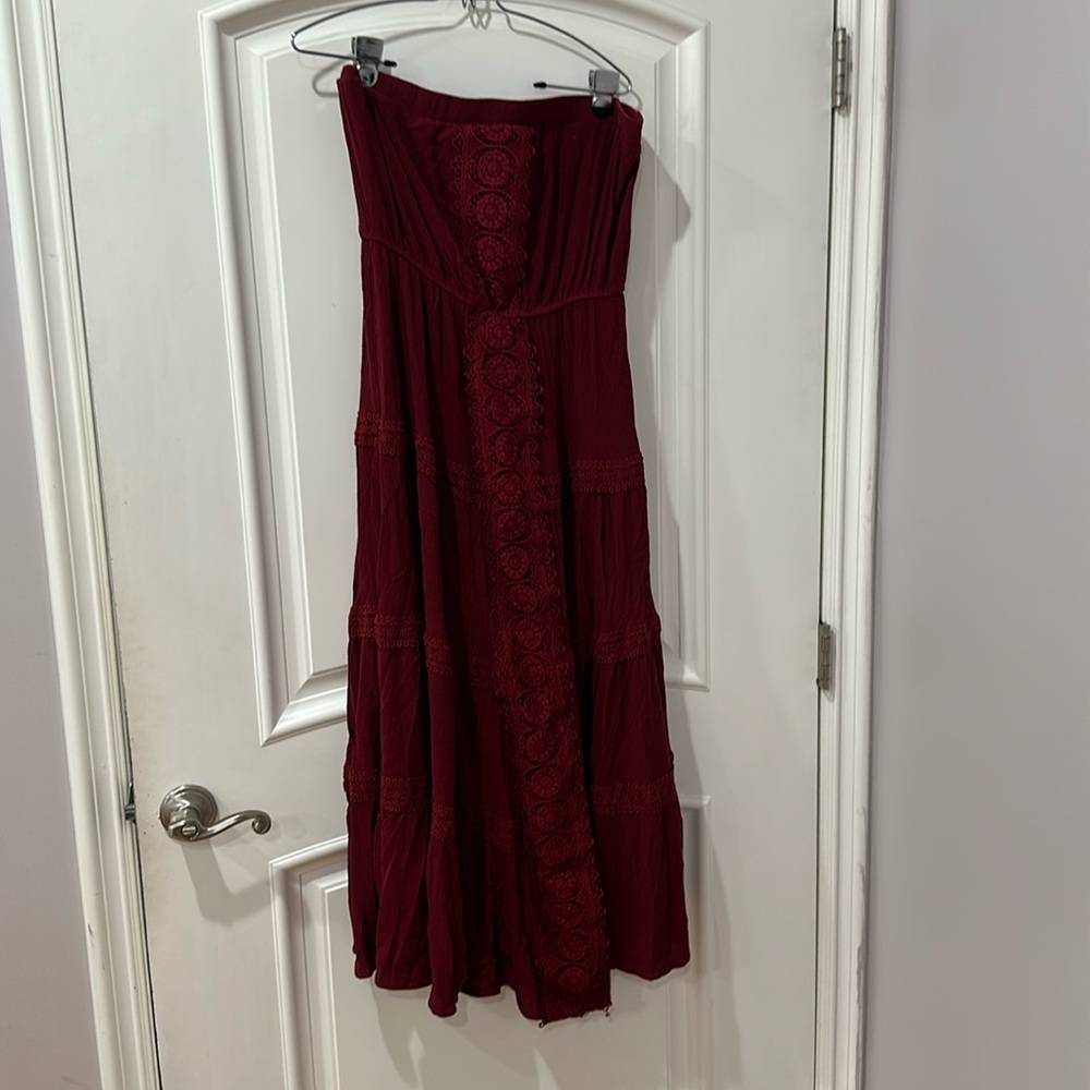 Justily strapless boho dress size XL